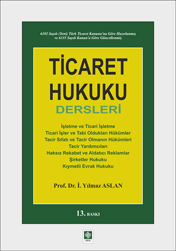 Ticaret Hukuku Dersleri 