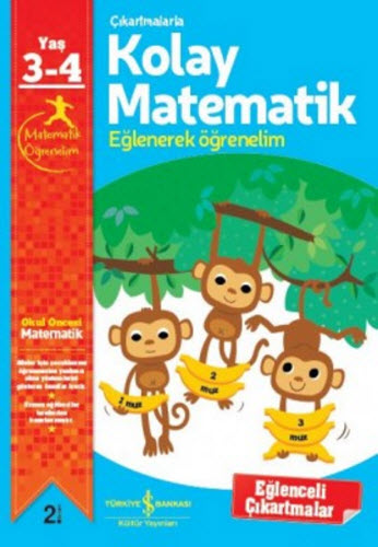 Çıkartmalarla Kolay Matematik (3-4 Yaş)