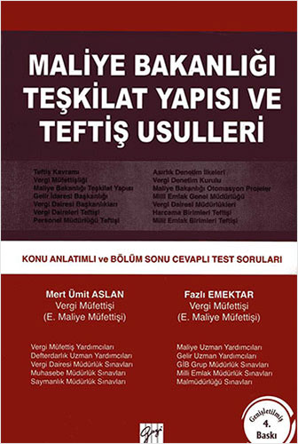 Maliye Bakanlığı Teşkilat Yapısı ve Teftiş Usulleri