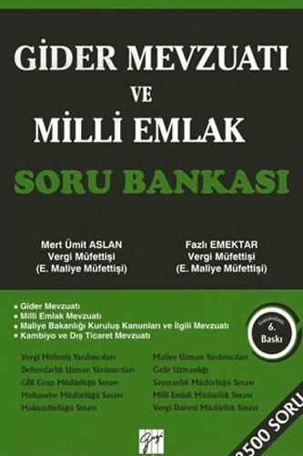 Gider Mevzuatı ve Milli Emlak Soru Bankası