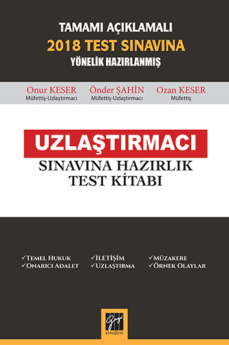 Uzlaştırmacı Sınavlarına Hazırlık Test Kitabı