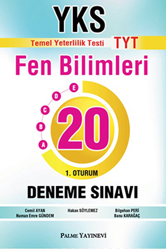 YKS - TYT 1. Oturum Fen Bilimleri 20 Deneme Sınavı