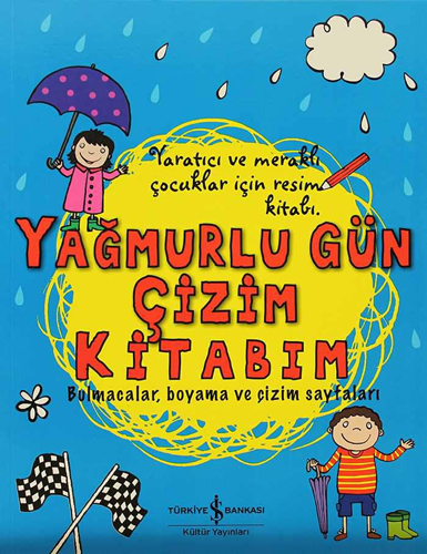 Yağmurlu Gün Çizim Kitabım - Bulmacalar, Boyama ve Çizim Sayfaları