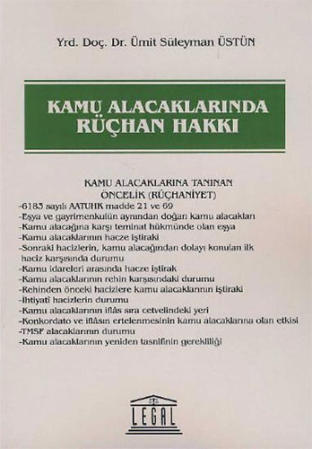 Kamu Alacaklarında Rüçhan Hakkı