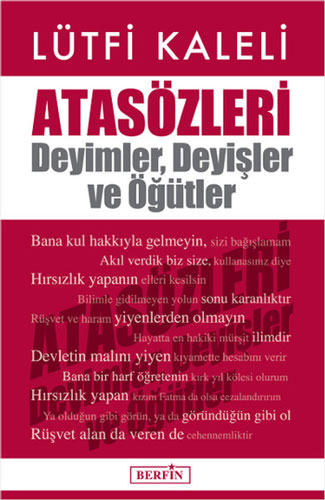 Atasözleri Deyimler Deyişler ve Öğütler