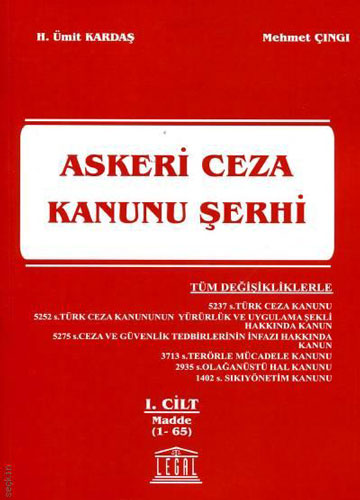 Askeri Ceza Kanunu Şerhi Cilt:1