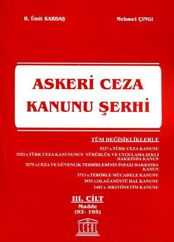 Askeri Ceza Kanunu Şerhi Cilt 3