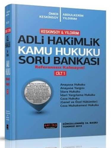 Adli Hakimlik Kamu Hukuku Soru Bankası Cilt 1