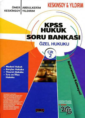 KPSS Hukuk Soru Bankası – Özel Hukuk Cilt:2