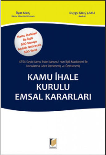 Kamu İhale Kurulu Emsal Kararları