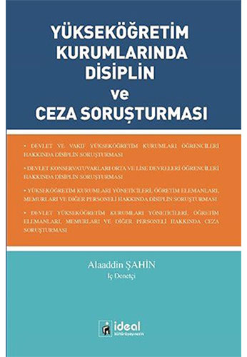 Yükseköğretim Kurumlarında Disiplin ve Ceza Soruşturması