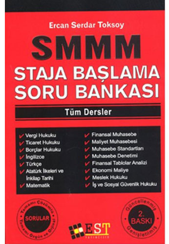 SMMM Staja Başlama Soru Bankası Tüm Dersler