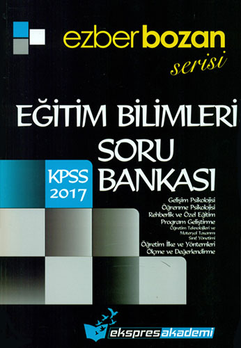 KPSS 2017 Eğitim Bilimleri Soru Bankası