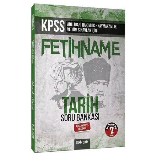 KPSS Adli ve İdari Hakimlik - Kaymakamlık Fetihname Tarih Soru Bankası