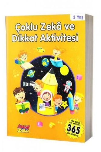 Çoklu Zeka ve Dikkat Aktivitesi 3 Yaş - Turuncu Kitap