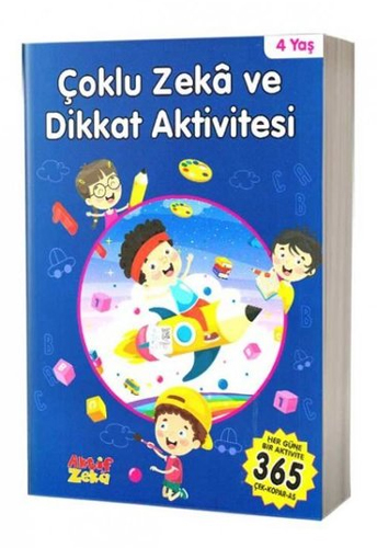 Çoklu Zeka ve Dikkat Aktivitesi 4 Yaş - Mavi Kitap 