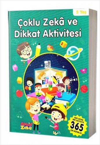 5 Yaş Çoklu Zeka ve Dikkat Aktivitesi - Yeşil Kitap