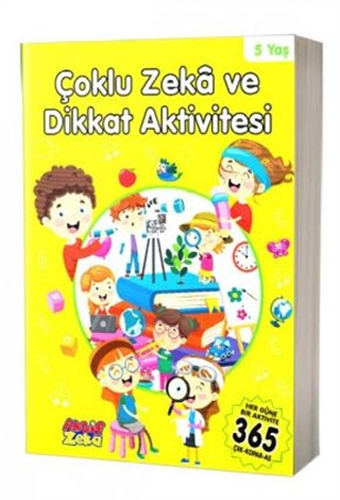 Çoklu Zeka ve Dikkat Aktivitesi 5 Yaş - Sarı Kitap 