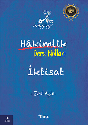 İmtiyaz Hakimlik Ders Notları İktisat