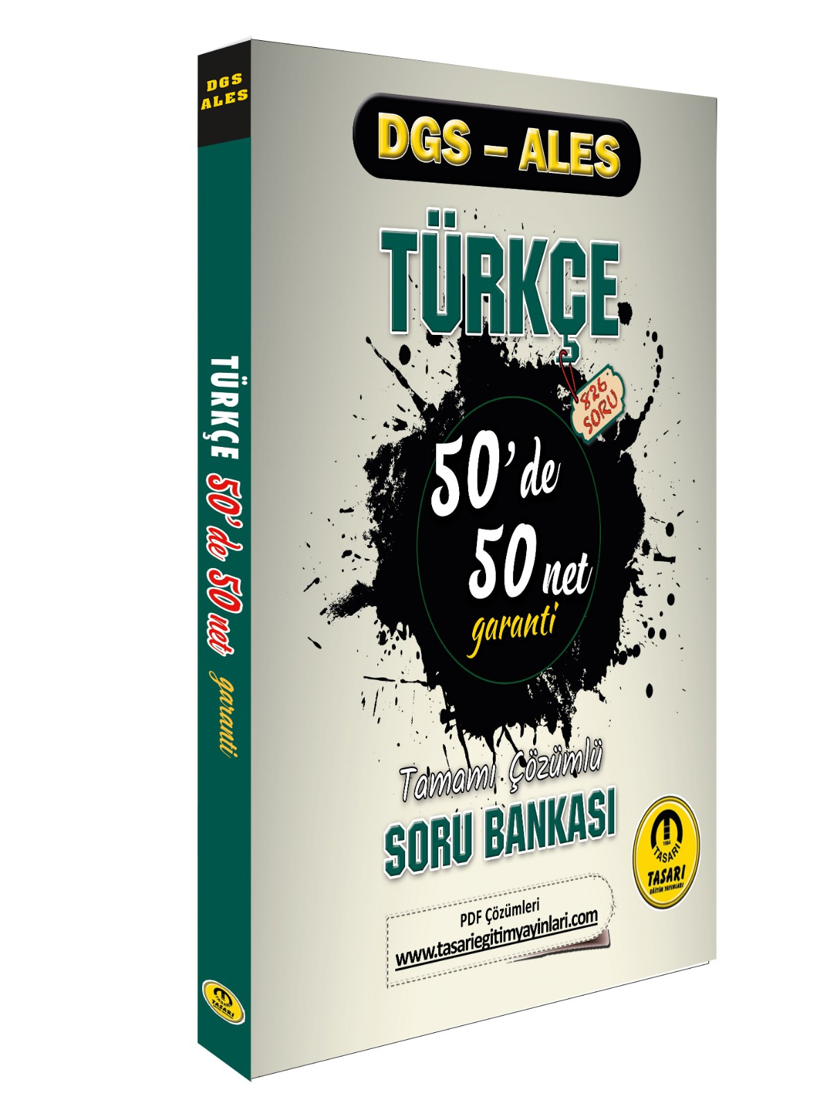 DGS ALES Türkçe 50 de 50 Net Garanti Soru Bankası Video Çözümlü Tasarı Yayınları