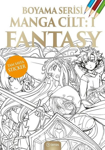 Manga Boyama Cilt 1 - Fantasy