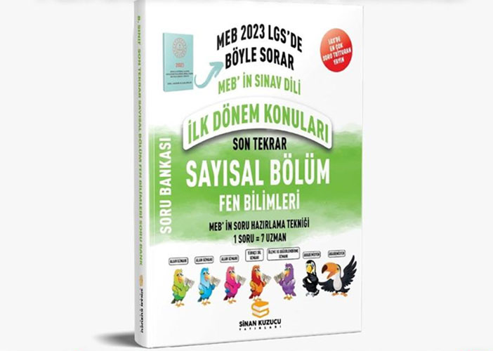 8. Sınıf LGS İlk Dönem Son Tekrar Sayısal Bölüm Fen Bilimleri Soru Bankası 2023