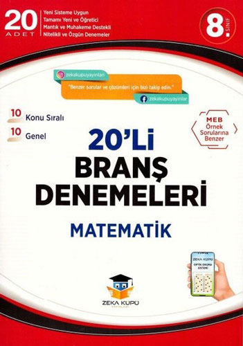 8.Sınıf Matematik 20'li Branş Denemeleri