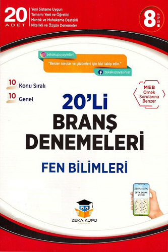 8. Sınıf Fen Bilimleri 20 li Branş Denemeleri