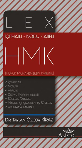 İçtihatlı – Notlu – Atıflı LEX Hukuk Muhakemeleri Kanunu (HMK) (Ciltli)