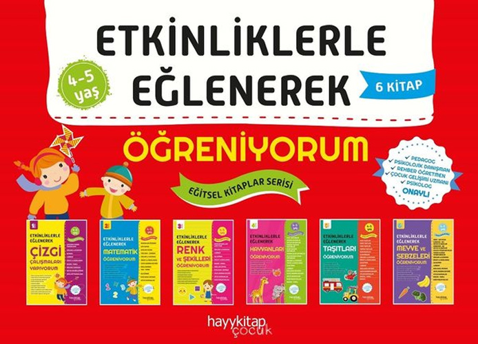 Etkinliklerle Eğlenerek Öğreniyorum - 6 Kitap Takım