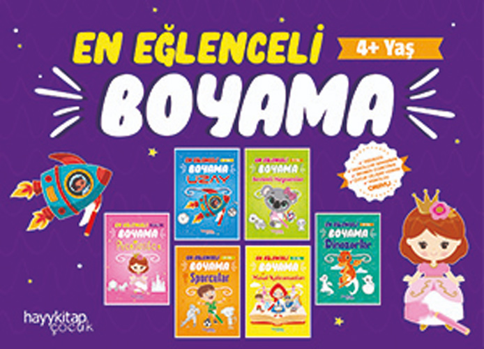 En Eğlenceli Boyama - 6 Kitap takım