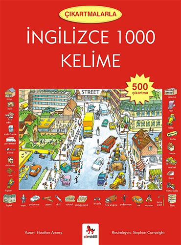 Çıkartmalarla İngilizce 1000 Kelime (500 Çıkartma)