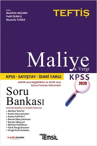 TEFTİŞ KPSS Maliye ve Vergi Hukuku Soru Bankası - 2020 