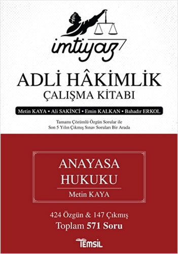 İmtiyaz Adli Hakimlik Çalışma Kitabı - Anayasa Hukuku