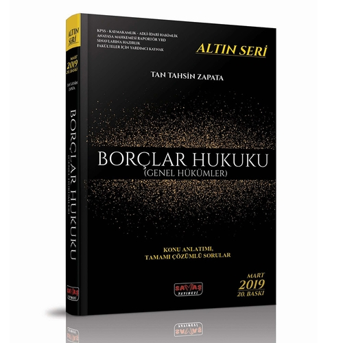 Borçlar Hukuku Genel Hükümler Altın Seri (Ciltli)