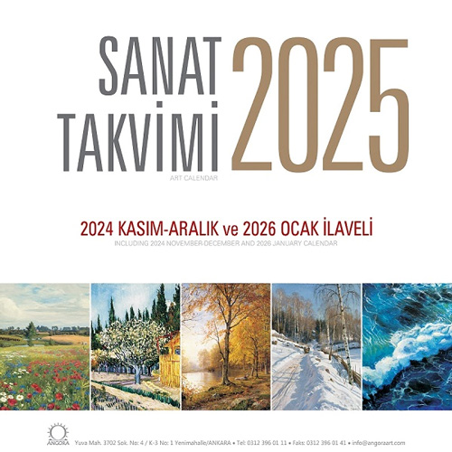 Sanat Takvimi - 2025 Duvar Takvimi