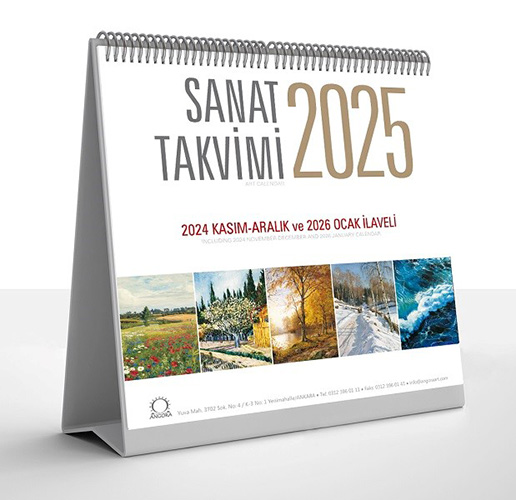 Sanat Takvimi - 2025 Masa Takvimi