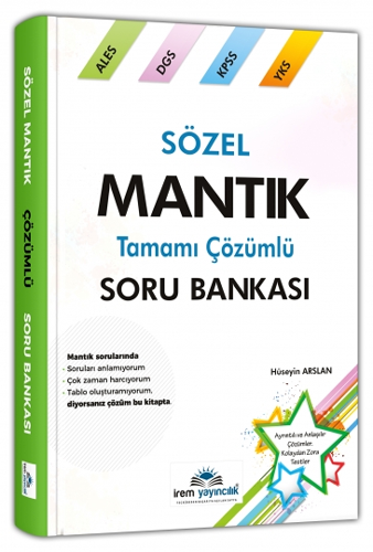 Sözel Mantık Tamamı Çözümlü Soru Bankası 