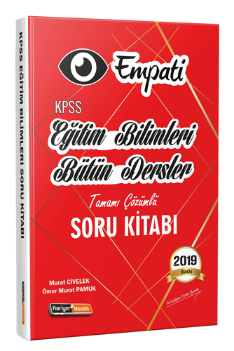 2019 Empati KPSS Eğitim Bilimleri Bütün Dersler Tamamı Çözümlü Soru Kitabı