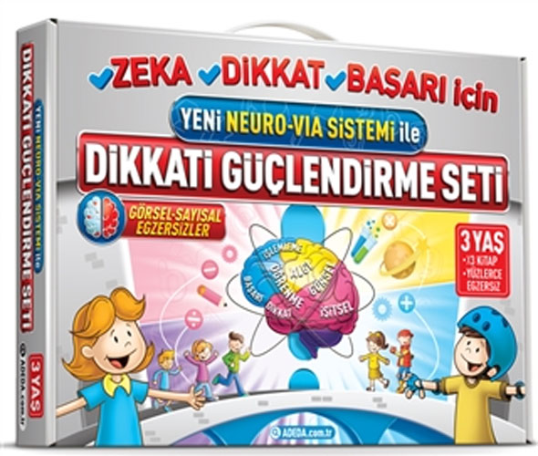 Dikkati Güçlendirme Seti (3 Yaş) (Yeni Neuro-Via Sistemi ile)