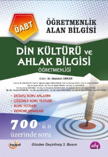 ÖABT Öğretmenlik Alan Bilgisi - Din Kültürü ve Ahlak Bilgisi Öğretmenliği