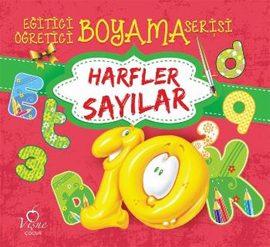 Eğitici Öğretici Boyama Serisi - Harfler Sayılar