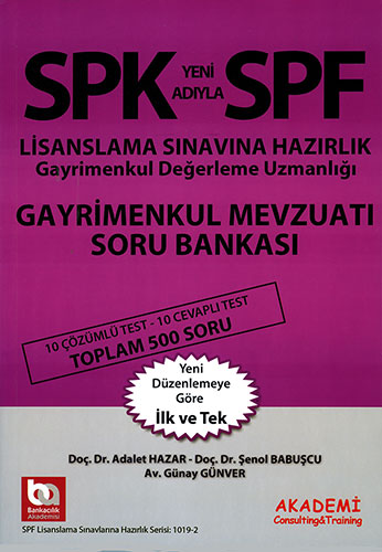 SPK Yeni Adıyla SPF Gayrimenkül Mevzuatı Soru Bankası