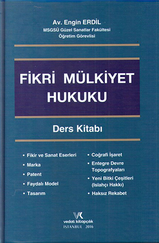 Fikri Mülkiyet Hukuku Ders Kitabı (Ciltli)