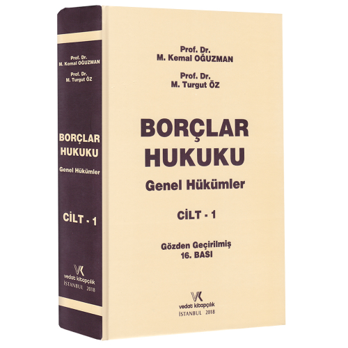 Borçlar Hukuku Genel Hükümler Cilt 1 (Ciltli)