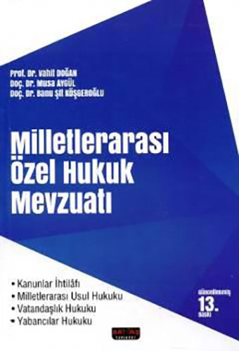 Milletlerarası Özel Hukuk Mevzuatı