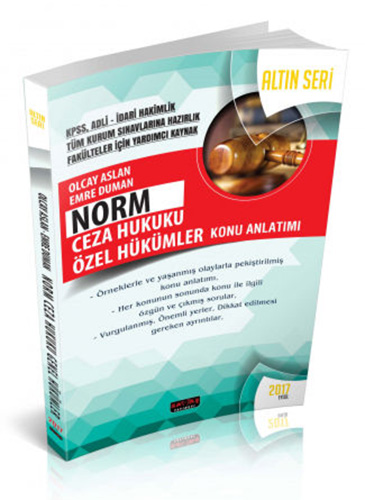 Norm Ceza Hukuku Özel Hükümler Konu Anlatımı