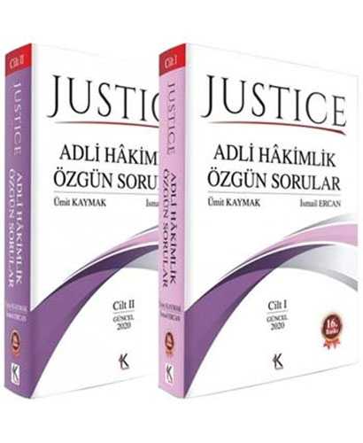 Justice Adli Hakimlik Özgün Sorular (2 Cilt Takım)