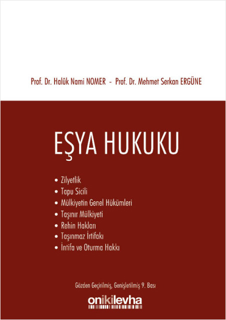 Eşya Hukuku - Eski Baskı (Ciltli)