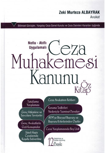 Ceza Muhakemesi Kanunu Öz Kitap (Ciltli)